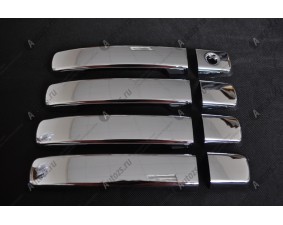Хромированные накладки на дверные ручки Nissan Qashqai J10 2007-2014